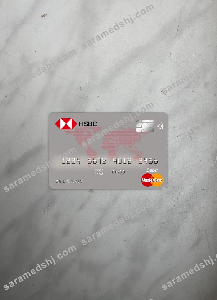 Australia HSBC bank master card photolook front
